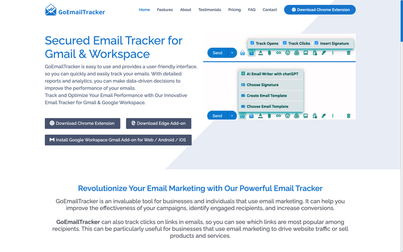 GoEmailTracker