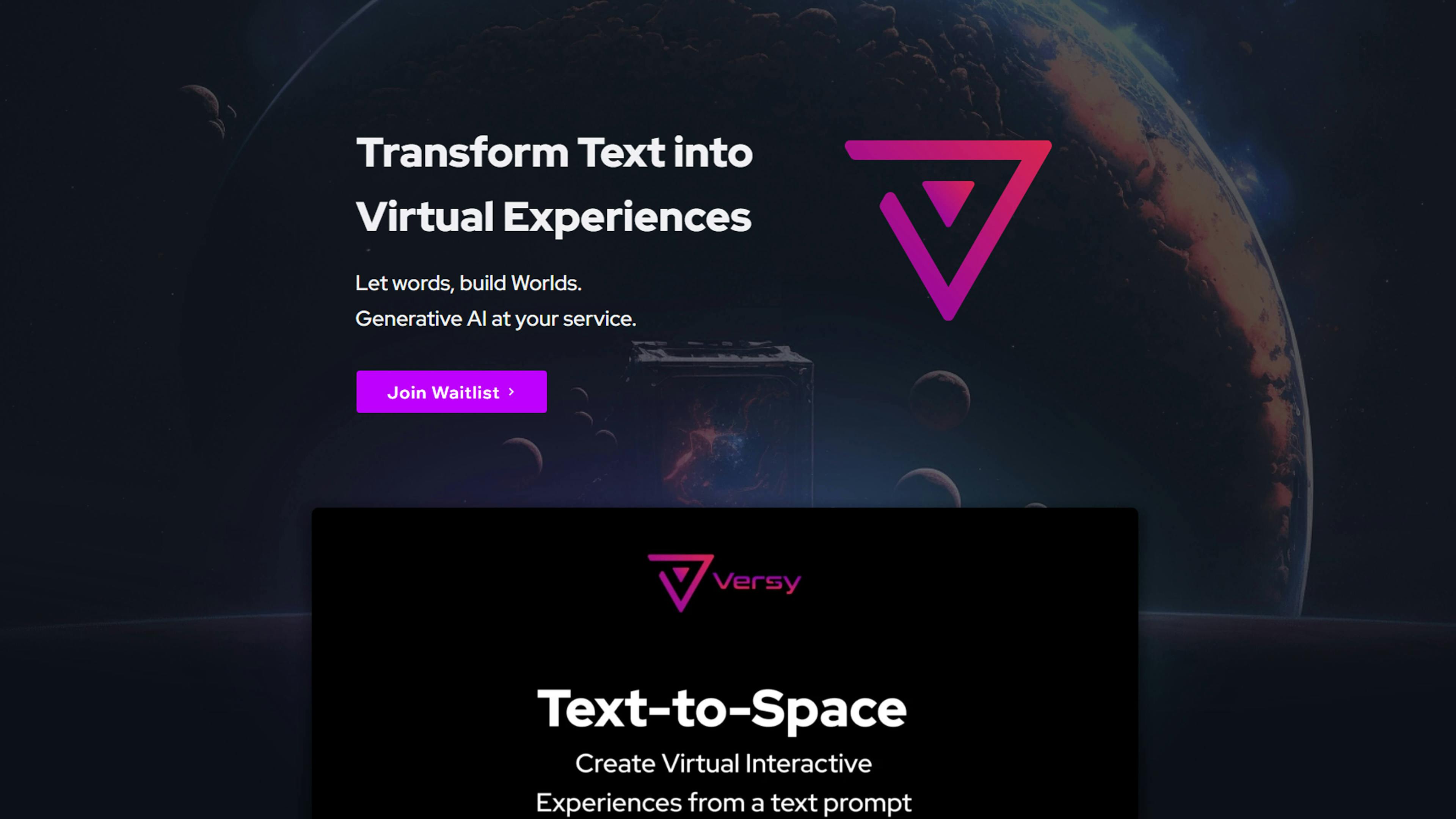 Versy AI: from text to virtual reality made easy