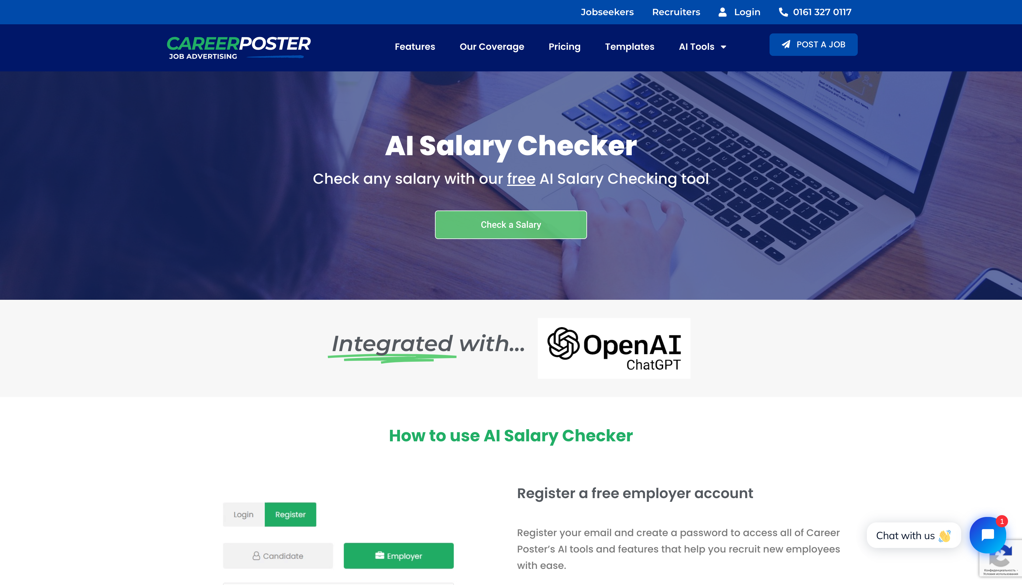 AI Salary Checker by Career Poster