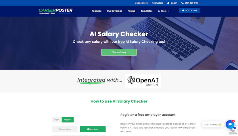 AI Salary Checker by Career Poster