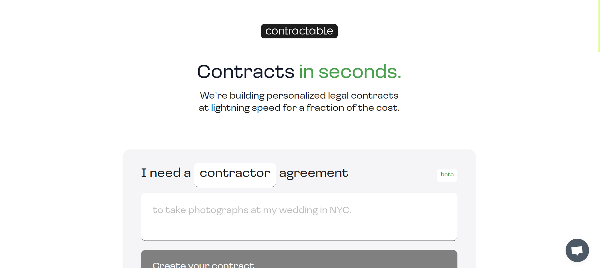 Swift Legal Contracts in Seconds