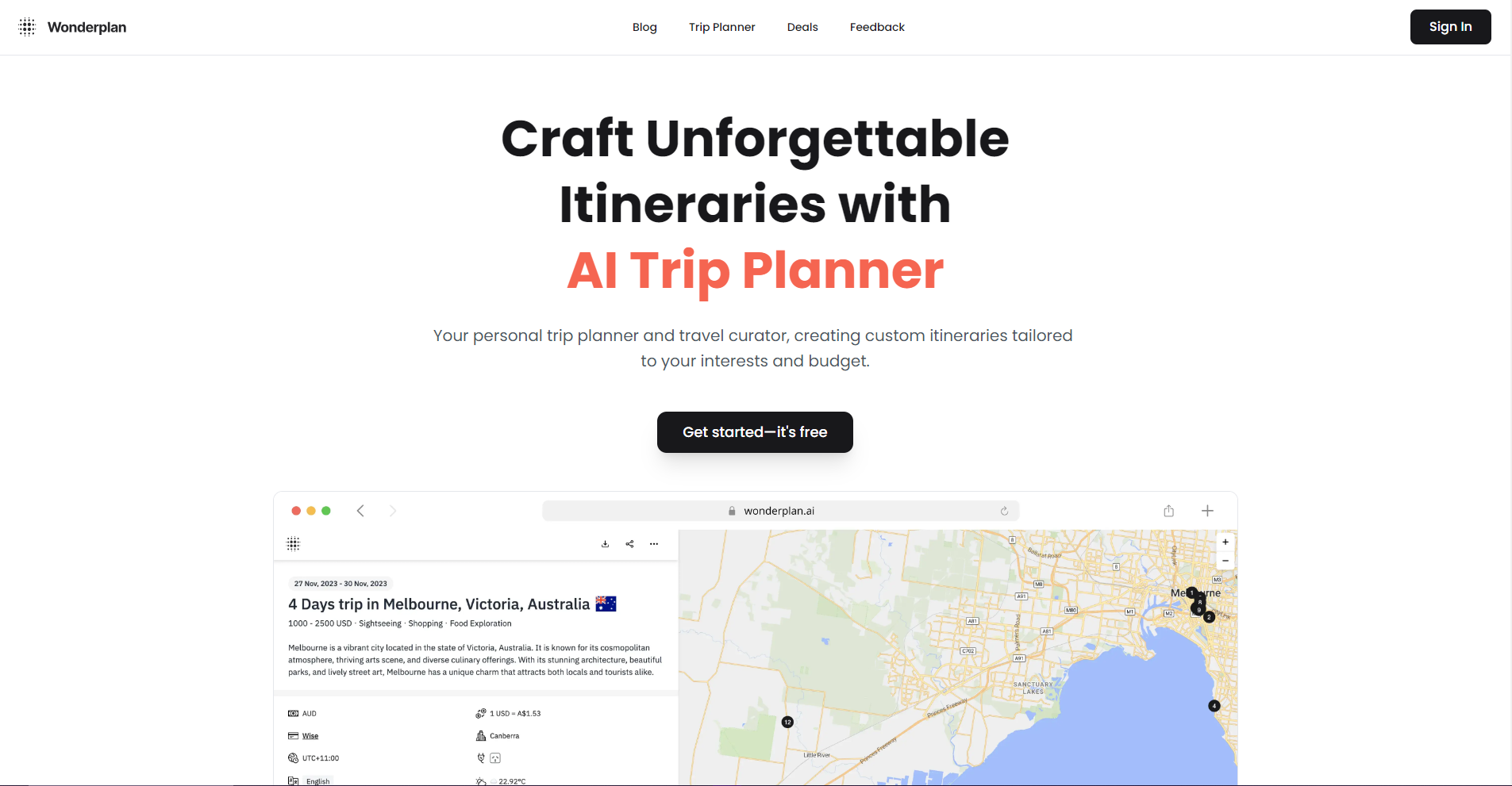 Tailored Travel Plans at Your Fingertips