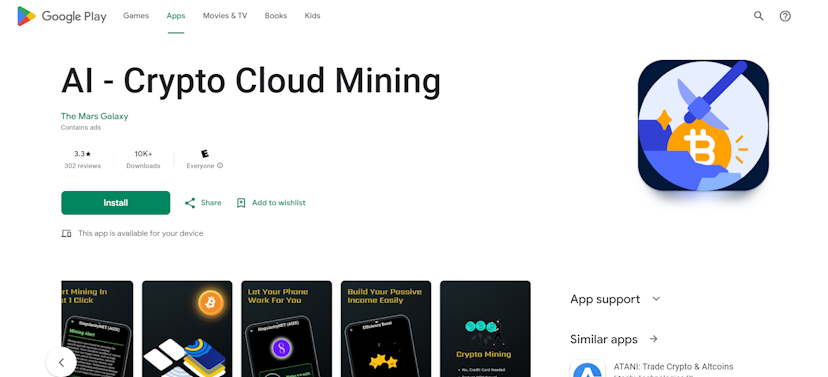 AI - Crypto Cloud Mining