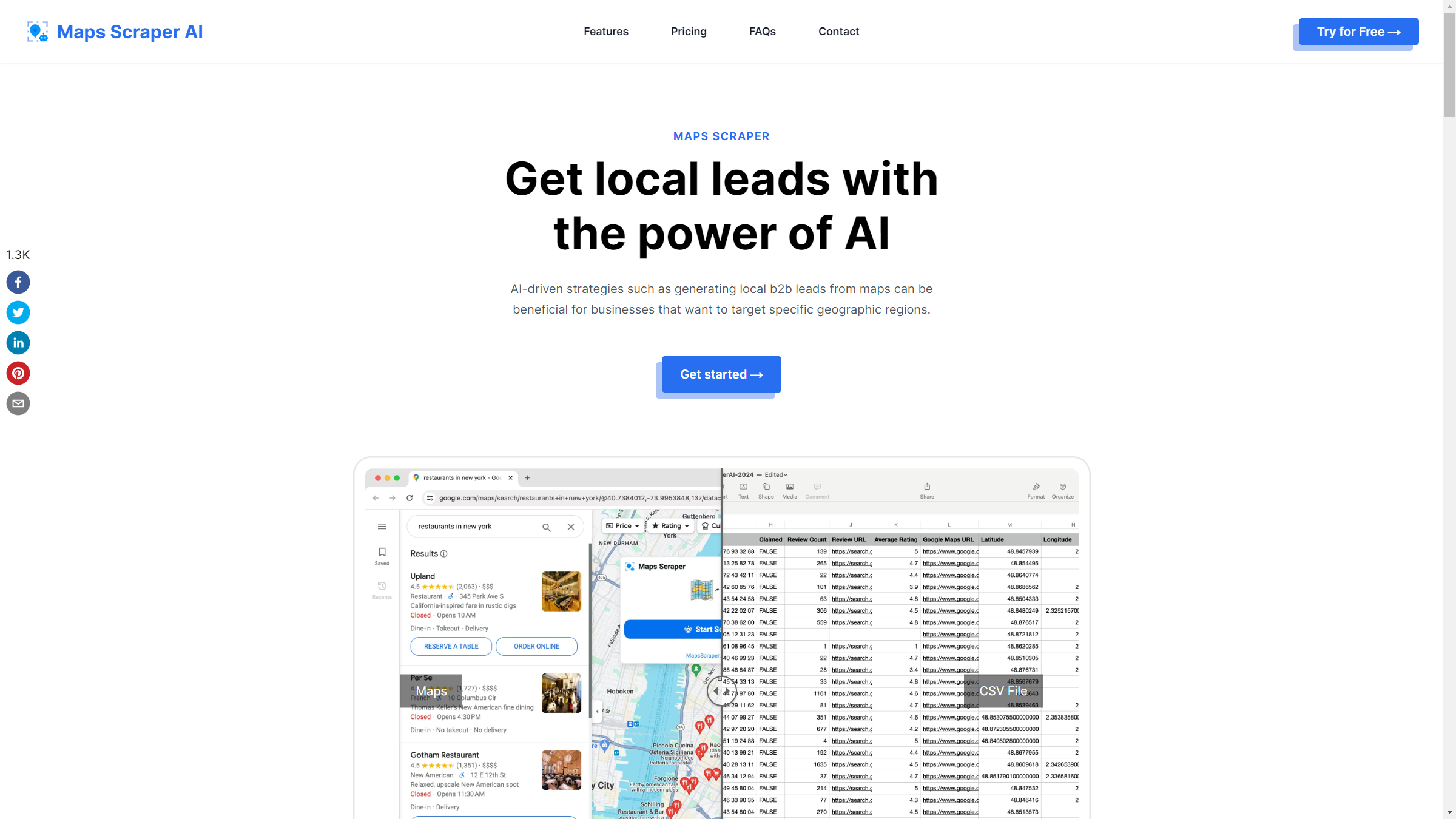 Instant Insights from Maps to Market