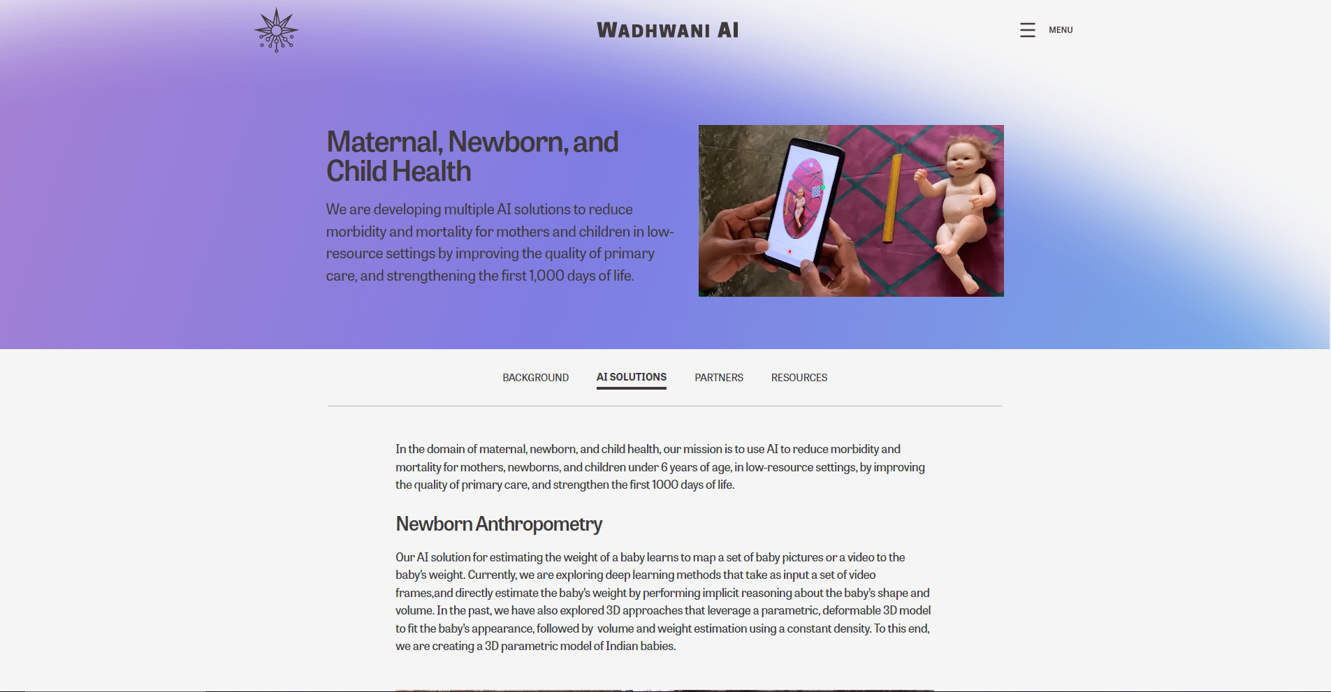 Newborn Anthropometry by Wadhwani AI