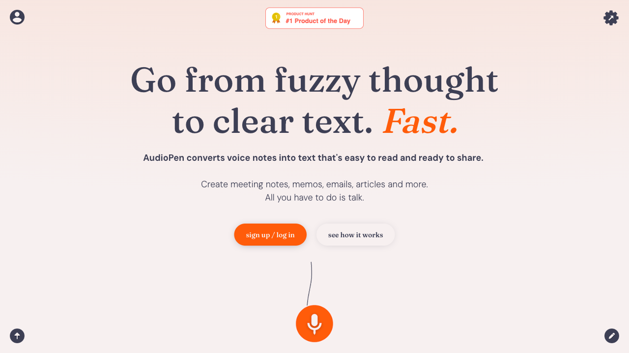 Transform thoughts to text effortlessly