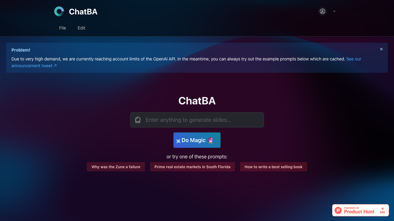 ChatBA: Elevating Conversations with AI