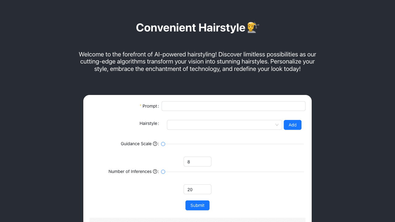 Convenient hAIrstyle: AI for your perfect look