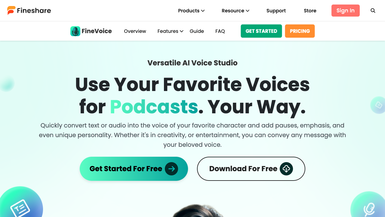 Finevoice: transform every word, shape every sound