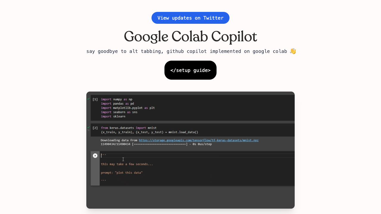 Google colab copilot: your AI coding assistant!