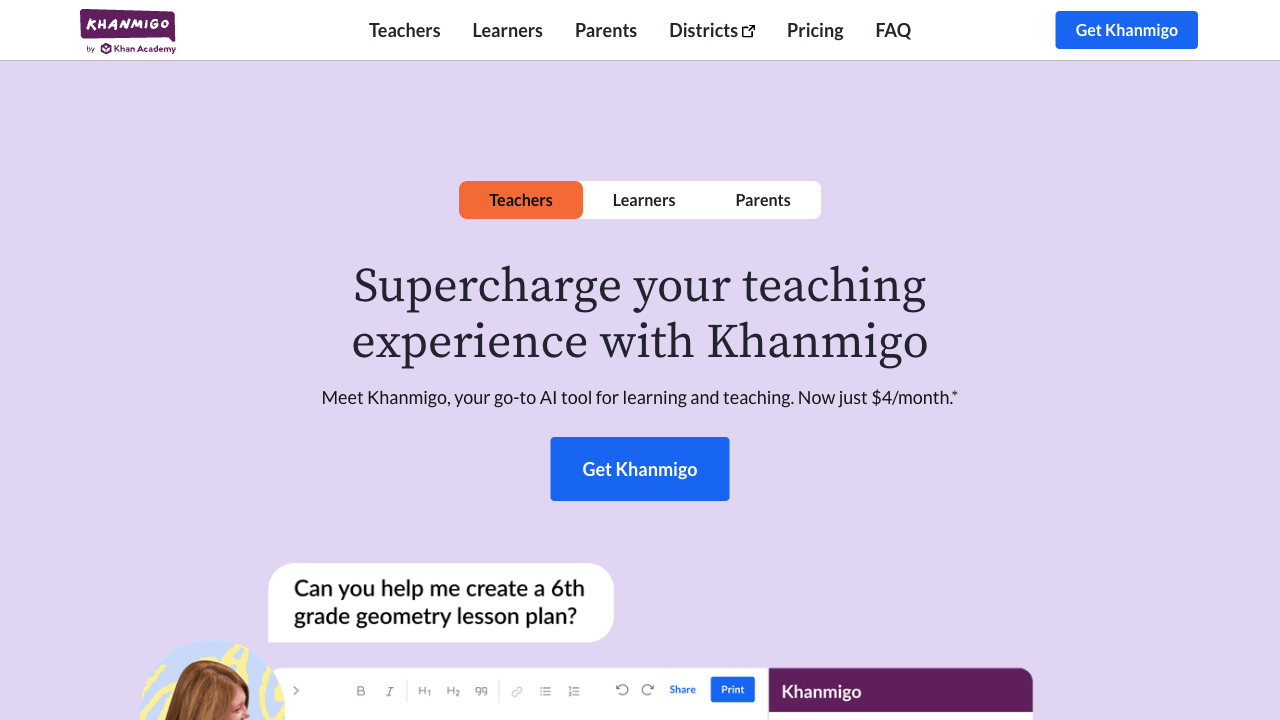 Khanmigo Education AI Guide | Khan Academy