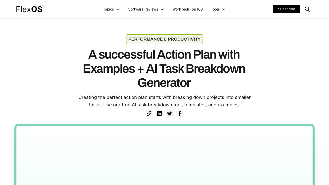 Flexos - AI action plan generator
